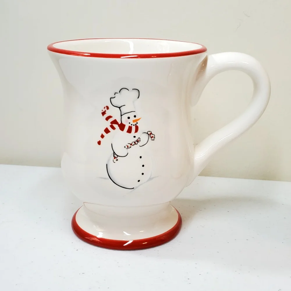 Williams Sonoma Snowman Mug Set